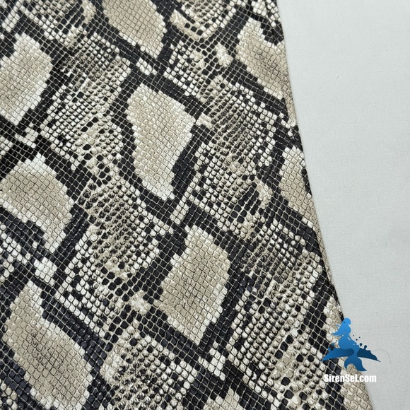 1151 NWT Choosy Elizabeth Faux Leather Pants – Size 4 - Black/Cream Snakeskin - Picture 10 of 16